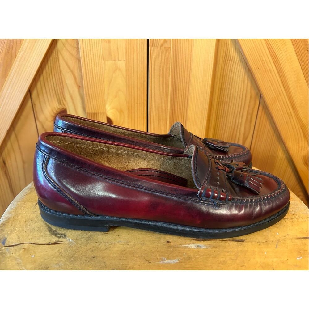 Cole Haan Burgundy Leather Loafers